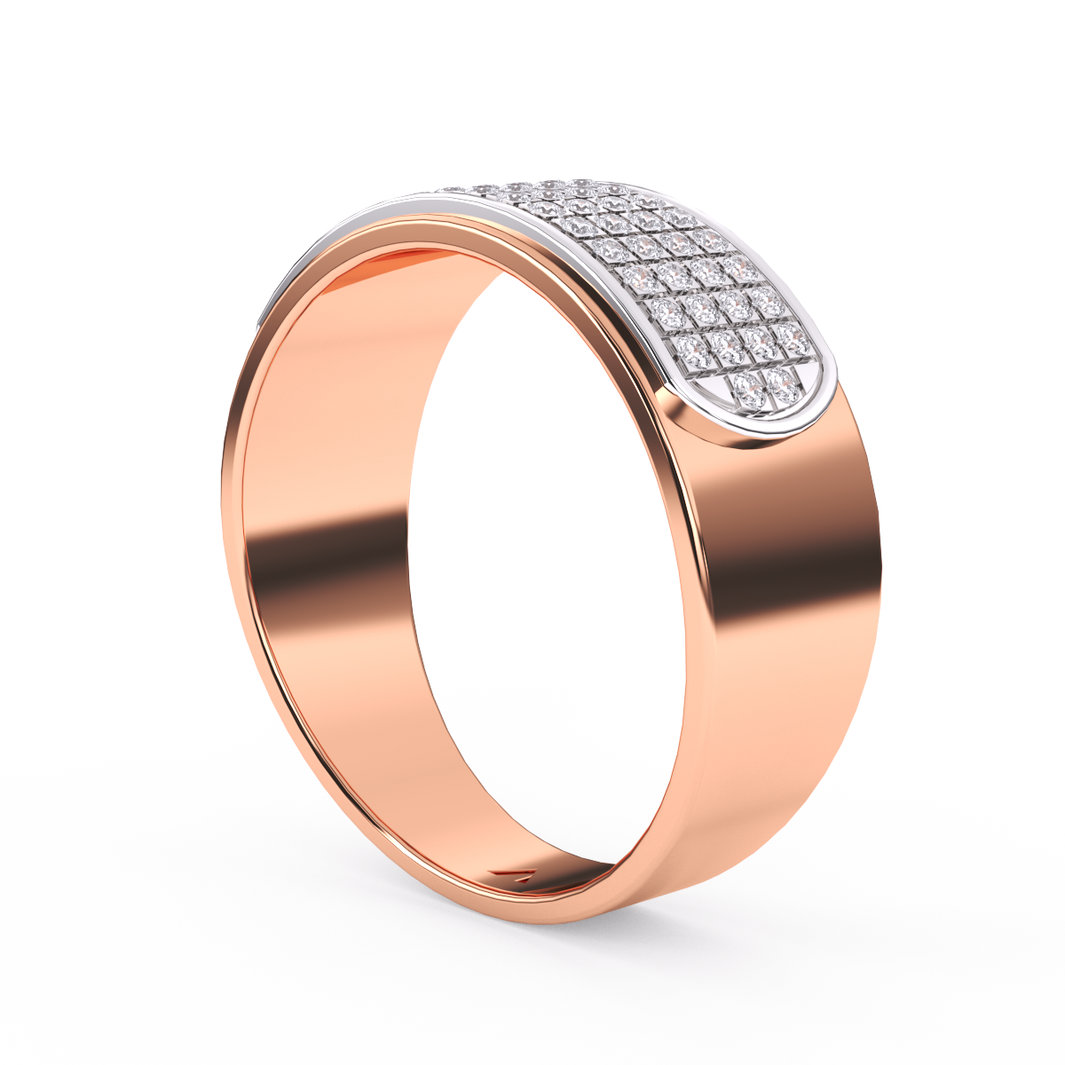 Classic Diamond Half Eternity Men’s Ring